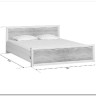 Купить Кровать Koen LOZ160x200 ясень снежный BRW с доставкой по России по цене производителя можно в магазине Другая Мебель в Астрахани