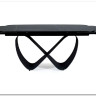 Стол обеденный Signal INFINITY Ceramic 160 раскладной (черный Azario black/черный мат)