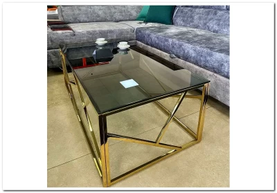 Журнальный стол ESCADA-A SIGNAL затемненное стекло - золото