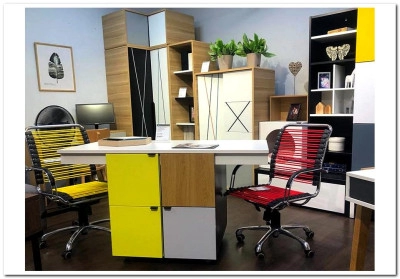 Стол письменный трансформер Young Users by VOX белый/чёрный