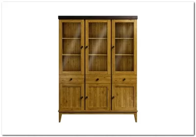 Шкаф для посуды Бон Вояж 333 из массива сосны