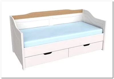 Кровать-диван Бейли с выдвижными ящиками 90х200 (массив)